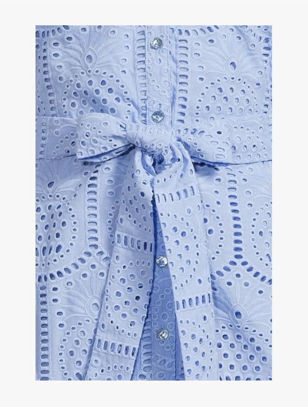 NWT 16 Lilly Pulitzer Eira Eyelet Midi Shirtdress dress In Jacaranda blue. - Picture 2 of 5